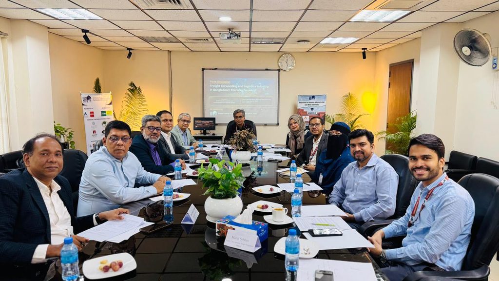 Department of Business Administration at East West University (EWU) hosted an industry panel discussion titled “Freight Forwarding and Logistics Industry in Bangladesh: The Way Forward”